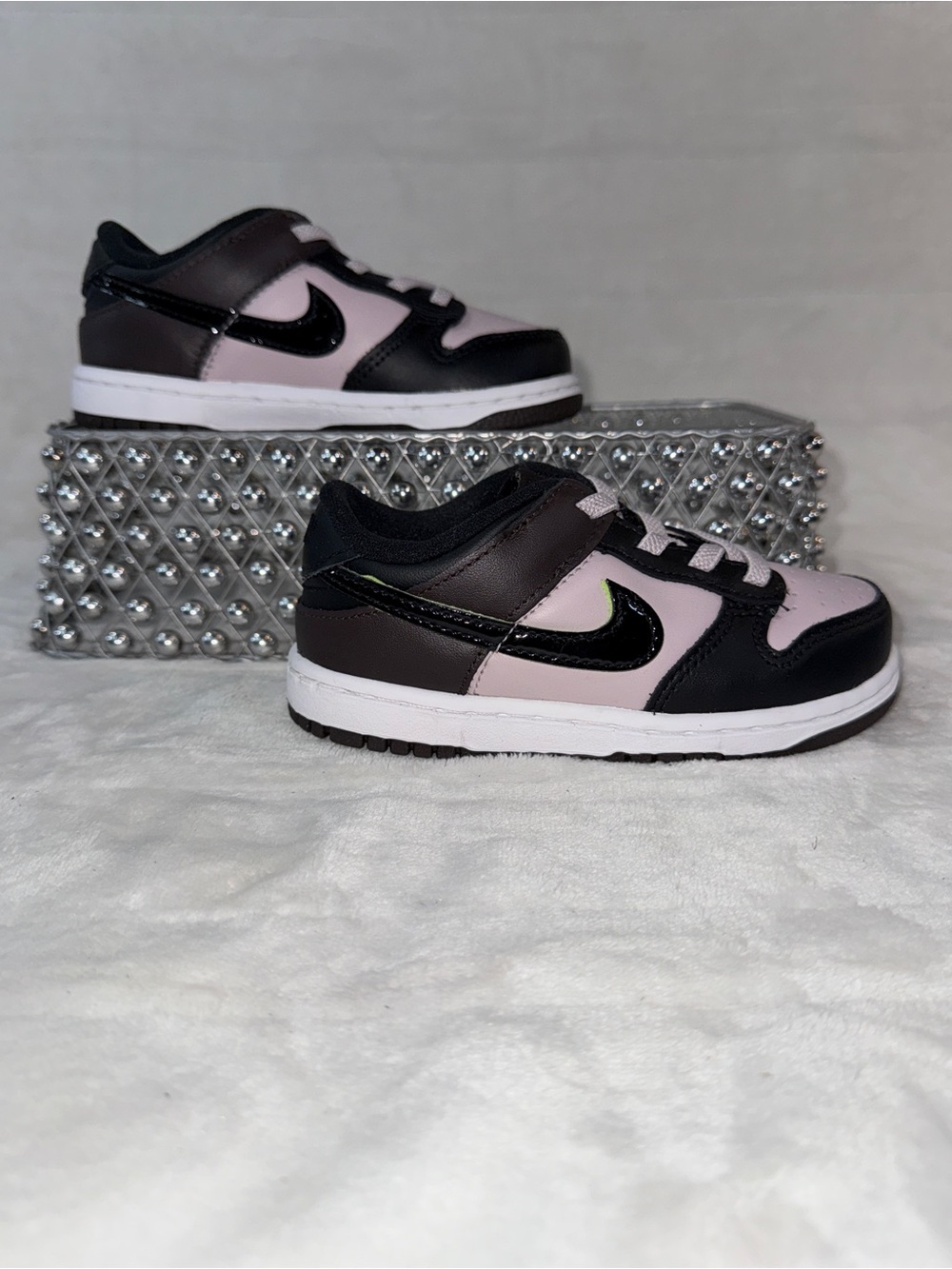 Nike Dunk Low SE Particle Rose Black Toddler 9C UK 8.5 EUR 26 HQ1956-600 ππ - Picture 4 of 16